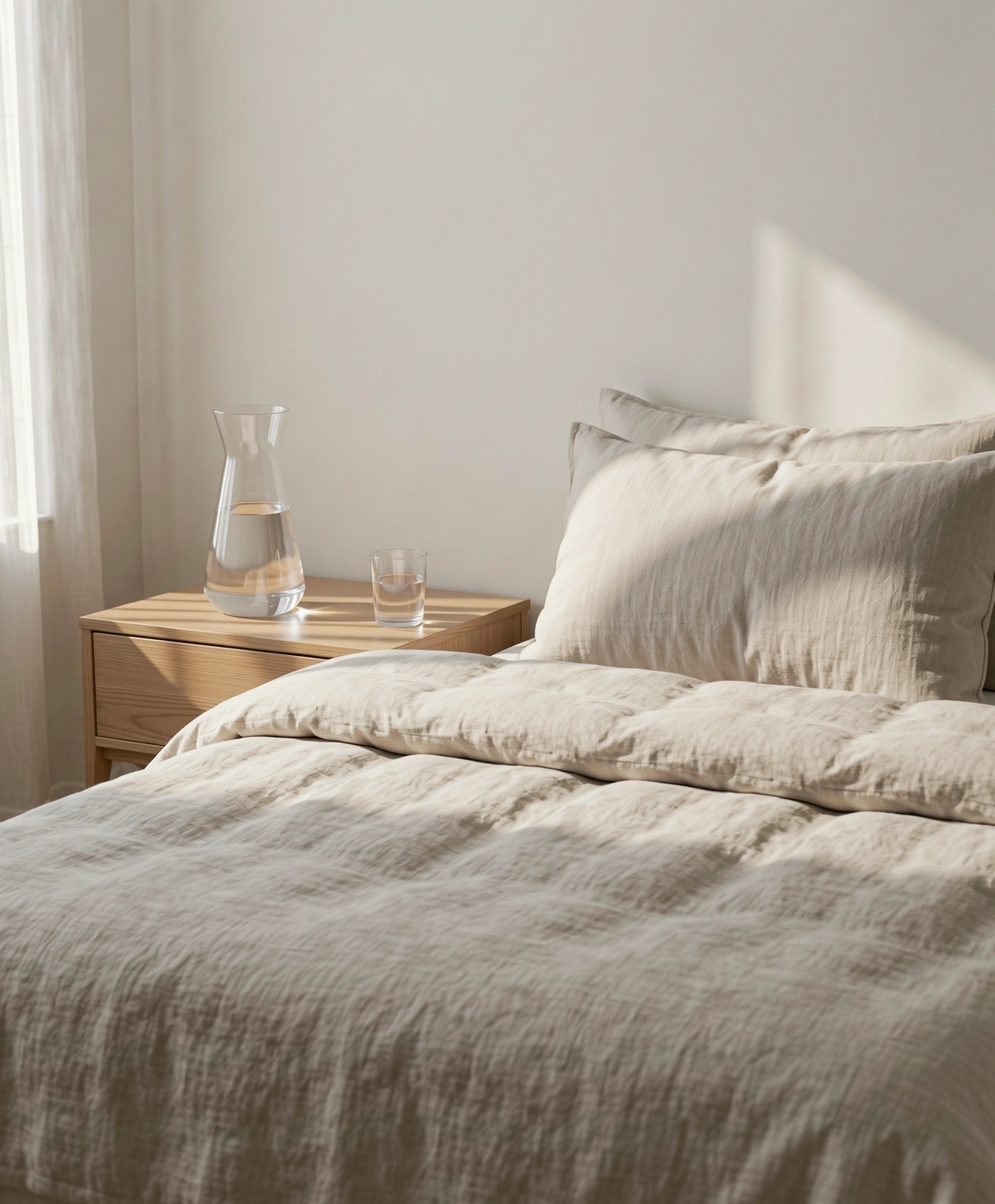 Minimalistisches Schlafumfeld für optimale Erholung